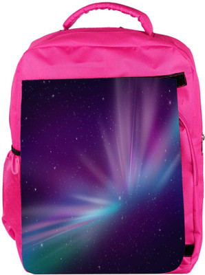 

Snoogg Eco Friendly Canvas Aurora Polar Lights Backpack Rucksack School Travel Unisex Casual Canvas Bag Bookbag Satchel 5 L Backpack(Pink)
