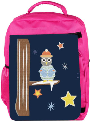 

Snoogg Eco Friendly Canvas Christmas Snow 2468 Backpack Rucksack School Travel Unisex Casual Canvas Bag Bookbag Satchel 5 L Backpack(Pink)