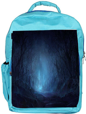 

Snoogg Eco Friendly Canvas Fantasy Wood Castle Designer Backpack Rucksack School Travel Unisex Casual Canvas Bag Bookbag Satchel 5 L Backpack(Blue)