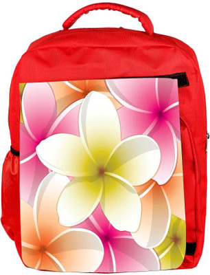 

Snoogg Eco Friendly Canvas All Purpose Bright Frangipani Card In Vector Format Backpack Rucksack School Travel Unisex Casual Canvas Bag Bookbag Satchel 5 L Backpack(Red)
