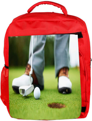 

Snoogg Eco Friendly Canvas Ball And Hole Designer Backpack Rucksack School Travel Unisex Casual Canvas Bag Bookbag Satchel 5 L Backpack(Red)