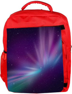 

Snoogg Eco Friendly Canvas Aurora Polar Lights Backpack Rucksack School Travel Unisex Casual Canvas Bag Bookbag Satchel 5 L Backpack(Red)