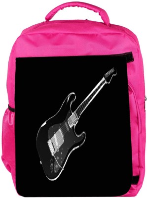 

Snoogg Eco Friendly Canvas Black Guiatr Designer Backpack Rucksack School Travel Unisex Casual Canvas Bag Bookbag Satchel 5 L Backpack(Pink)