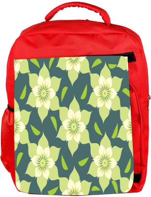 

Snoogg Eco Friendly Canvas Yellow Floral Designer Backpack Rucksack School Travel Unisex Casual Canvas Bag Bookbag Satchel 5 L Backpack(Red)