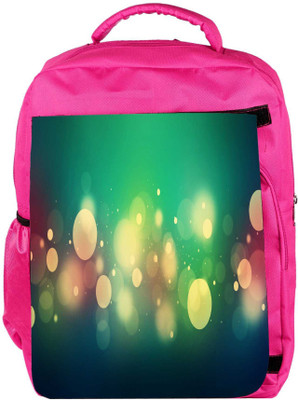 

Snoogg Eco Friendly Canvas Abstract Colorful Bubbles Designer Backpack Rucksack School Travel Unisex Casual Canvas Bag Bookbag Satchel 5 L Backpack(Pink)