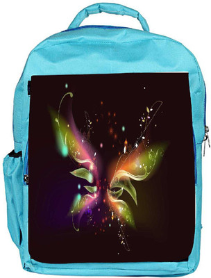

Snoogg Eco Friendly Canvas Abstract Black Design Designer Backpack Rucksack School Travel Unisex Casual Canvas Bag Bookbag Satchel 5 L Backpack(Blue)