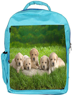 

Snoogg Eco Friendly Canvas Puppies Designer Backpack Rucksack School Travel Unisex Casual Canvas Bag Bookbag Satchel 5 L Backpack(Blue)