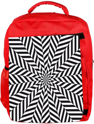 

Snoogg Eco Friendly Canvas Psychedelic Pull 2461 Backpack Rucksack School Travel Unisex Casual Canvas Bag Bookbag Satchel 5 L Backpack(Red)