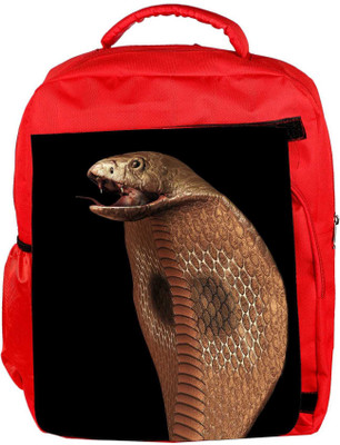 

Snoogg Eco Friendly Canvas Cobra Backpack Rucksack School Travel Unisex Casual Canvas Bag Bookbag Satchel 5 L Backpack(Red)