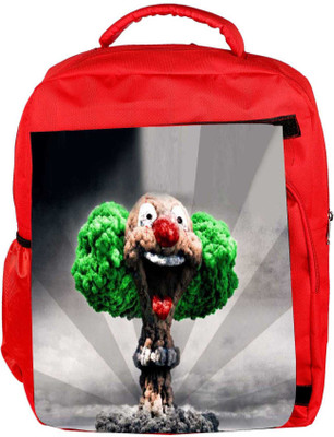 

Snoogg Eco Friendly Canvas Blast Joker Backpack Rucksack School Travel Unisex Casual Canvas Bag Bookbag Satchel 5 L Backpack(Red)