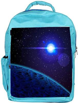 

Snoogg Eco Friendly Canvas Blue Planet Backpack Rucksack School Travel Unisex Casual Canvas Bag Bookbag Satchel 5 L Backpack(Blue)