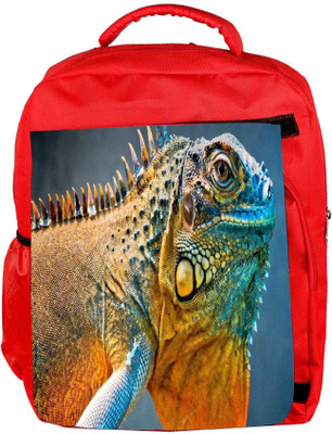 

Snoogg Eco Friendly Canvas Chameleon Designer Backpack Rucksack School Travel Unisex Casual Canvas Bag Bookbag Satchel 5 L Backpack(Red)