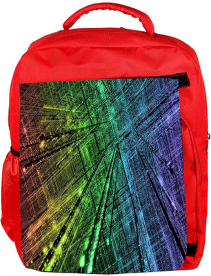 

Snoogg Eco Friendly Canvas City Technology Designer Backpack Rucksack School Travel Unisex Casual Canvas Bag Bookbag Satchel 5 L Backpack(Red)