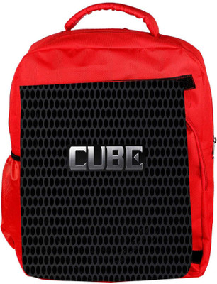

Snoogg Eco Friendly Canvas Cube Wallpaper Designer Backpack Rucksack School Travel Unisex Casual Canvas Bag Bookbag Satchel 5 L Backpack(Red)