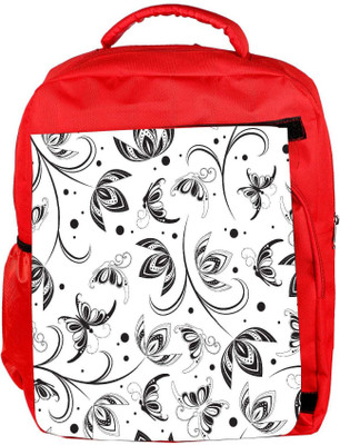 

Snoogg Eco Friendly Canvas Colorful Petals Designer Backpack Rucksack School Travel Unisex Casual Canvas Bag Bookbag Satchel 5 L Backpack(Red)
