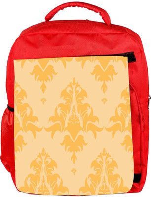 

Snoogg Eco Friendly Canvas Cream Abstract Pattern Designer Backpack Rucksack School Travel Unisex Casual Canvas Bag Bookbag Satchel 5 L Backpack(Red)