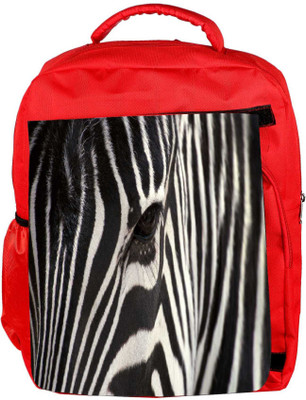 

Snoogg Eco Friendly Canvas Zebra Eye Designer Backpack Rucksack School Travel Unisex Casual Canvas Bag Bookbag Satchel 5 L Backpack(Red)