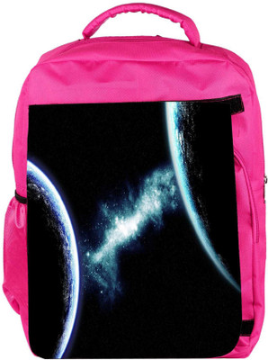 

Snoogg Eco Friendly Canvas Deep Space Backpack Rucksack School Travel Unisex Casual Canvas Bag Bookbag Satchel 5 L Backpack(Pink)