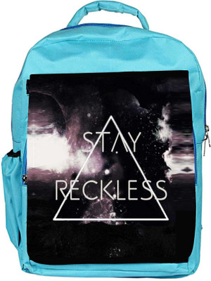 

Snoogg Eco Friendly Canvas Stay Reckless Backpack Rucksack School Travel Unisex Casual Canvas Bag Bookbag Satchel 5 L Backpack(Blue)