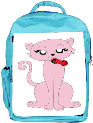 

Snoogg Eco Friendly Canvas Cat Backpack Rucksack School Travel Unisex Casual Canvas Bag Bookbag Satchel 5 L Backpack(Blue)
