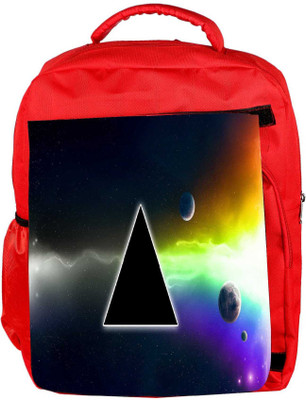 

Snoogg Eco Friendly Canvas Abstarct Black Triangle Designer Backpack Rucksack School Travel Unisex Casual Canvas Bag Bookbag Satchel 5 L Backpack(Red)