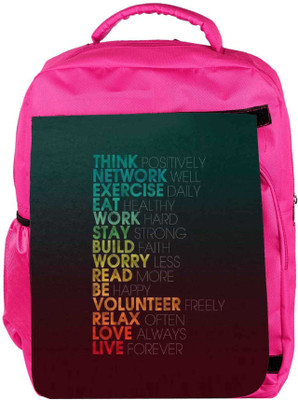 

Snoogg Eco Friendly Canvas Forever Backpack Rucksack School Travel Unisex Casual Canvas Bag Bookbag Satchel 5 L Backpack(Pink)