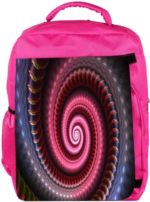 

Snoogg Eco Friendly Canvas Colourful Black Hole 2535 Backpack Rucksack School Travel Unisex Casual Canvas Bag Bookbag Satchel 5 L Backpack(Pink)