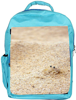 

Snoogg Eco Friendly Canvas Beach Sand Crab Designer Backpack Rucksack School Travel Unisex Casual Canvas Bag Bookbag Satchel 5 L Backpack(Blue)