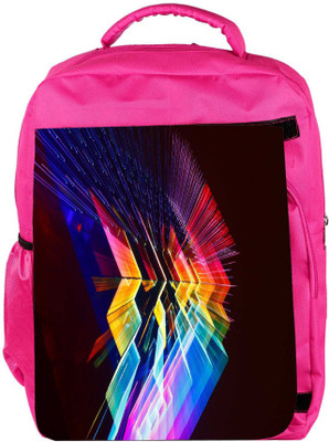 

Snoogg Eco Friendly Canvas Abstract Design Designer Backpack Rucksack School Travel Unisex Casual Canvas Bag Bookbag Satchel 5 L Backpack(Pink)