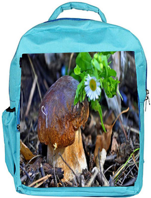 

Snoogg Eco Friendly Canvas Little Mushroom Designer Backpack Rucksack School Travel Unisex Casual Canvas Bag Bookbag Satchel 5 L Backpack(Blue)