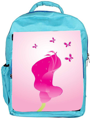 

Snoogg Eco Friendly Canvas Beautifull Background With Flower And Butterfly Design6 Backpack Rucksack School Travel Unisex Casual Canvas Bag Bookbag Satchel 5 L Backpack(Blue)