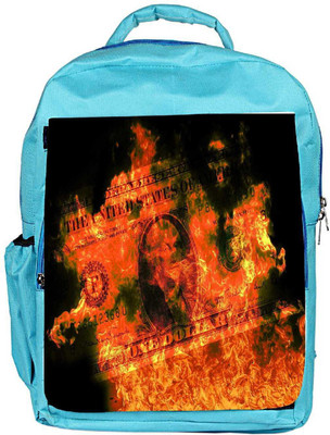 

Snoogg Eco Friendly Canvas Dollars Backpack Rucksack School Travel Unisex Casual Canvas Bag Bookbag Satchel 5 L Backpack(Blue)