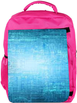 

Snoogg Eco Friendly Canvas Blue Graphic Designer Backpack Rucksack School Travel Unisex Casual Canvas Bag Bookbag Satchel 5 L Backpack(Pink)