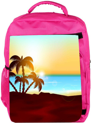 

Snoogg Eco Friendly Canvas Abstract Summer Background Backpack Rucksack School Travel Unisex Casual Canvas Bag Bookbag Satchel 5 L Backpack(Pink)
