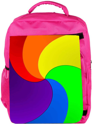 

Snoogg Eco Friendly Canvas Centric Energy Flow 2390 Backpack Rucksack School Travel Unisex Casual Canvas Bag Bookbag Satchel 5 L Backpack(Pink)