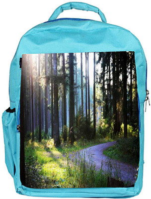 

Snoogg Eco Friendly Canvas Abstract Road In Forest Designer Backpack Rucksack School Travel Unisex Casual Canvas Bag Bookbag Satchel 5 L Backpack(Blue)