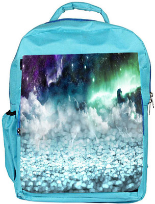 

Snoogg Eco Friendly Canvas Sparkling Sky Designer Backpack Rucksack School Travel Unisex Casual Canvas Bag Bookbag Satchel 5 L Backpack(Blue)