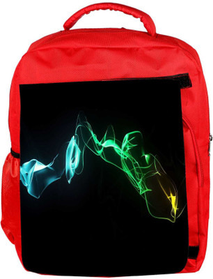 

Snoogg Eco Friendly Canvas Abstract Smoke Designer Backpack Rucksack School Travel Unisex Casual Canvas Bag Bookbag Satchel 5 L Backpack(Red)