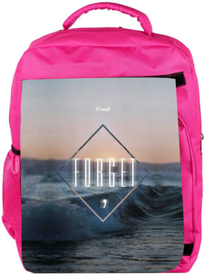 

Snoogg Eco Friendly Canvas Freak Forget Backpack Rucksack School Travel Unisex Casual Canvas Bag Bookbag Satchel 5 L Backpack(Pink)