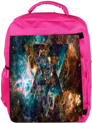 

Snoogg Eco Friendly Canvas Multiple Stars Designer Backpack Rucksack School Travel Unisex Casual Canvas Bag Bookbag Satchel 5 L Backpack(Pink)
