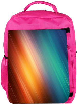

Snoogg Eco Friendly Canvas Aurora Abstract Designer Backpack Rucksack School Travel Unisex Casual Canvas Bag Bookbag Satchel 5 L Backpack(Pink)