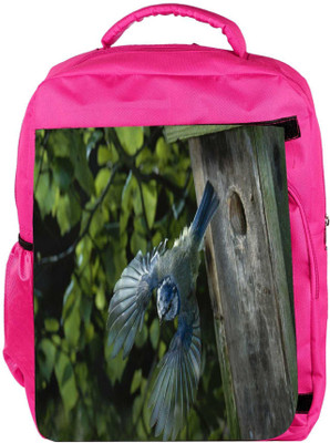 

Snoogg Eco Friendly Canvas Flying Sparrow Designer Backpack Rucksack School Travel Unisex Casual Canvas Bag Bookbag Satchel 5 L Backpack(Pink)