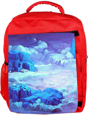 

Snoogg Eco Friendly Canvas Crystal Earth Backpack Rucksack School Travel Unisex Casual Canvas Bag Bookbag Satchel 5 L Backpack(Red)