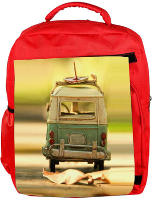 

Snoogg Eco Friendly Canvas Vintage Toy Backpack Rucksack School Travel Unisex Casual Canvas Bag Bookbag Satchel 5 L Backpack(Red)