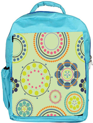 

Snoogg Eco Friendly Canvas Green Floral Designer Backpack Rucksack School Travel Unisex Casual Canvas Bag Bookbag Satchel 5 L Backpack(Blue)