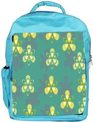 

Snoogg Eco Friendly Canvas Pattern Design In Green Designer Backpack Rucksack School Travel Unisex Casual Canvas Bag Bookbag Satchel 5 L Backpack(Blue)