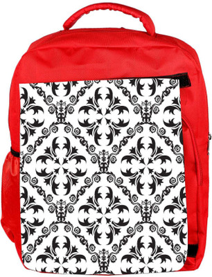 

Snoogg Eco Friendly Canvas Grey Pattern Design Designer Backpack Rucksack School Travel Unisex Casual Canvas Bag Bookbag Satchel 5 L Backpack(Red)