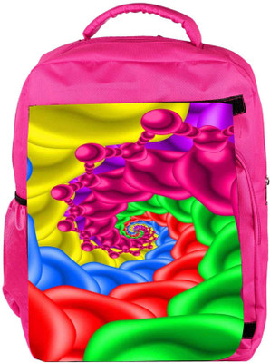 

Snoogg Eco Friendly Canvas Smoke Down 2429 Backpack Rucksack School Travel Unisex Casual Canvas Bag Bookbag Satchel 5 L Backpack(Pink)