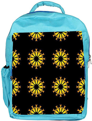 

Snoogg Eco Friendly Canvas Yellow Floral Designer Backpack Rucksack School Travel Unisex Casual Canvas Bag Bookbag Satchel 5 L Backpack(Blue)
