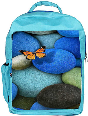 

Snoogg Eco Friendly Canvas Lonely Butterfly Backpack Rucksack School Travel Unisex Casual Canvas Bag Bookbag Satchel 5 L Backpack(Blue)